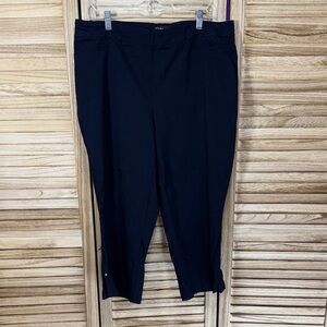 Dalia Chic Black Cropped Pants Size 16W